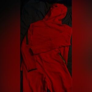 SOLD‼️ Full Tracksuit | Nike Tech Fleece Red men’s medium. Top & Bottom